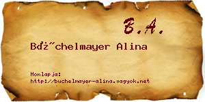 Büchelmayer Alina névjegykártya